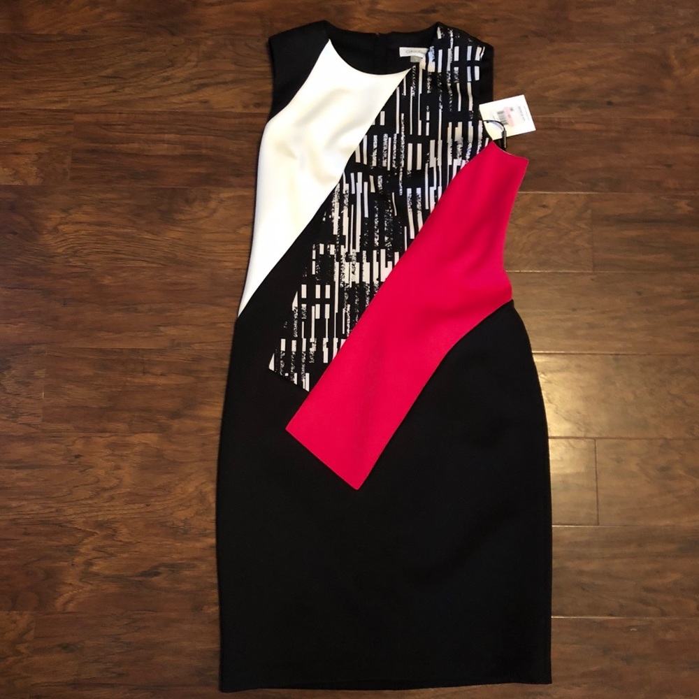 NWT Calvin Klein Geometric Dress, size 10